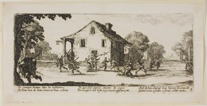Szene des Plünderns, Platte vier aus Die großen Leiden des Krieges von Gerrit Lucasz van Schagen