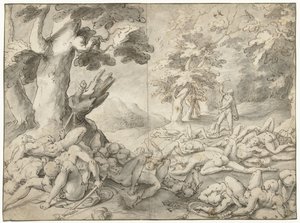 Samson nach dem Besiegen der Philister von Gerrit Pietersz. Sweelink