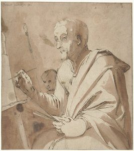 Maler vor seiner Staffelei von Gerrit Pietersz. Sweelink