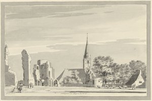 Die Ruine der Abtei von Rijnsburg von Gerrit Toorenburgh