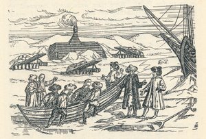Barents in der Arktis: Hütte, in der wir überwinterten