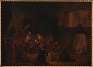 Jephtas Tochter wird zum Altar geführt