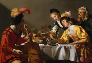 Konzert, ca. 1627 von Gerrit van Honthorst