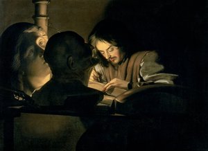 Der Künstler bei der Arbeit