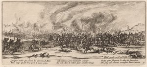 Die Schlacht von Gerrit van Schagen after Jacques Callot