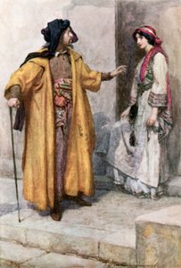 "Shylock gab ihr seine Schlüssel und befahl ihr, das Haus zu bewachen"