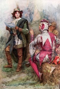 "Touchstone lachte über die Verse" von Gertrude E. Demain (after) Hammond