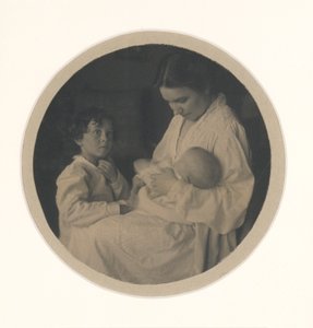 Nancy, Paul (mit 3 1/2) und Claire (mit 5 Monaten) von Gertrude Käsebier