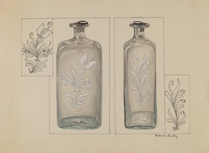 Likörflasche, ca. 1936