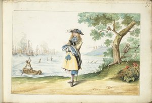 Moses ter Borch an der englischen Küste von Gesina ter Borch (signed by artist)