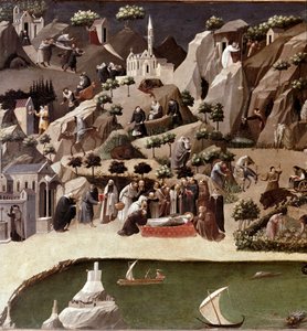 Die Thebaide der Einsiedler (Detail) von Gherardo Starnina