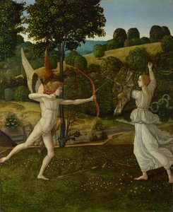 Der Kampf zwischen Liebe und Keuschheit von Gherardo di Giovanni del Fora