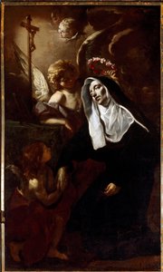 Heilige Rita von Cascia in Ekstase von Giacinto Brandi
