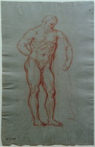 Studie nach der Gestalt des Herkules Farnese von Giacinto Calandrucci