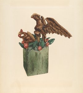 Eichhörnchen und Adler, um 1939