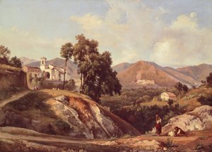 Landschaft der Region Kampanien von Giacinto Gigante