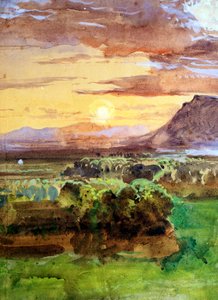 Sonnenuntergang in Caserta