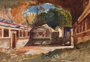 Das Tepidarium, Pompeji, mit Ergänzungen von Prinzessin Maria Annunziata di Borbone von Giacinto Gigante