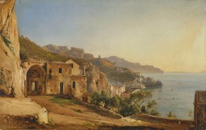 Blick auf Amalfi aus der Höhle der Kapuziner von Giacinto Gigante