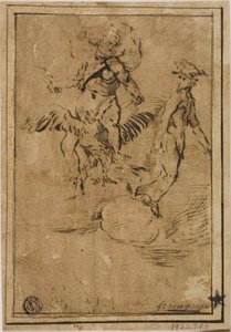 Jupiter und Merkur in den Wolken von Giacinto Gimignani