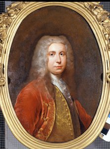 Porträt eines Gentlemans. 18. Jahrhundert. Gemälde von Giacomo Ceruti genannt der Pyochetto (1724? -?). Museo del Castello, Mailand.