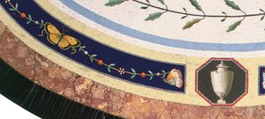Mikromosaik-Tischplatte, Rom, spätes 18. Jahrhundert von Giacomo (attr. to) Raffaelli