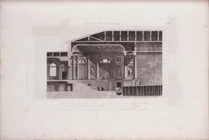 Querschnitt des Auditoriums des Eremitage-Theaters, 1783