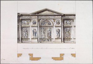Ikonostase im Smolny-Kloster der Auferstehung in St. Petersburg, 1780er Jahre von Giacomo Antonio Domenico Quarenghi