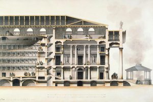 Das kaiserliche Bolschoi-Kamenny-Theater in Sankt Petersburg, frühes 19. Jahrhundert