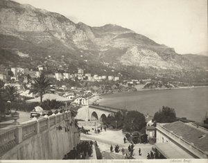 Panoramablick auf Montecarlo in Monaco von Giacomo Brogi