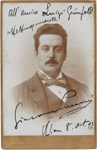 Porträt des Komponisten Giacomo Puccini