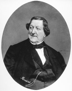 Porträt des Komponisten Gioacchino Rossini, Werk des Malers Vito D