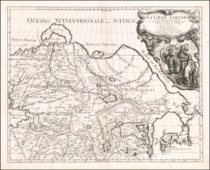 Karte von Groß-Tartarei 1683 von Giacomo Cantelli da Vignola von Giacomo Cantelli