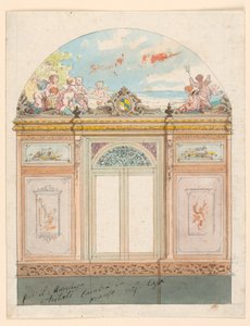 Bemalte Wanddekoration, 1870