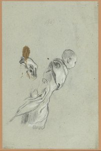 Studie eines in eine Decke gewickelten Kindes von Giacomo Cavedone