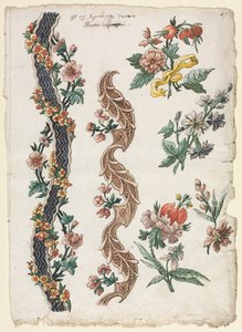 Florale Designs und Blumenbänder