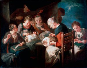 Die Stickerinnen von Giacomo Francesco Cipper