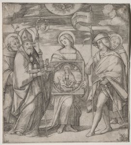 Schutzheilige von Bologna, um 1515-1520 von Giacomo Francia