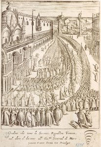 Zeremonie in Venedig zur Übergabe des Kommandostabs an den Chefadmiral