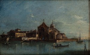 Die Insel Santo Spirito von Giacomo Guardi
