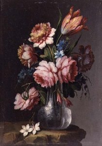 Rosen, Tulpen und Pfingstrosen von Giacomo Nani