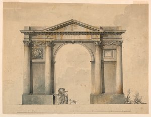 Entwurf für einen Triumphbogen für Napoleon I, Bergamo, Italien