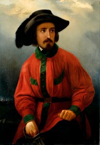 Porträt des italienischen Patrioten Antonio Solari Gemälde von Giacomo Ulisse Borzino (19. Jahrhundert) Genua, Museo del Risorgimento von Giacomo Ulisse Borzino