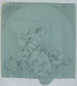 Design für Allegorie der Skulptur von Giacomo Zampa
