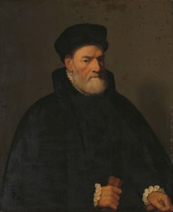 Porträt eines alten Mannes, wahrscheinlich Vercellino Olivazzi, Senator aus Bergamo