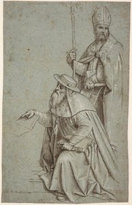 Der heilige Hieronymus und der heilige Augustinus / Ambrosius
