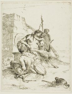 Satyrfamilie mit dem Obelisken, aus Scherzi