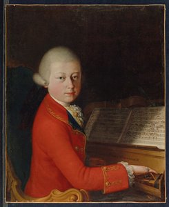 Porträt von Wolfgang Amadeus Mozart im Alter von 13 Jahren in Verona von Giambettino (attr. to) Cignaroli