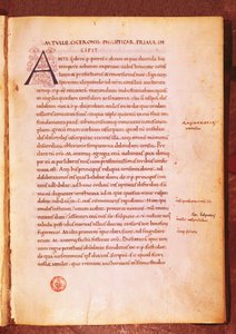 Apograph von Marcus Tullius Cicero