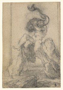 Ein Meeresgott mit einem Delfin von Gian Lorenzo Bernini